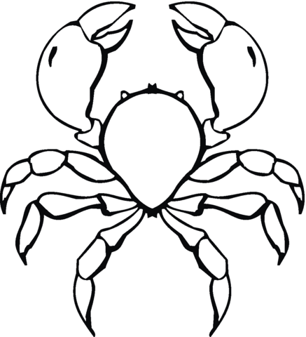 Krab kolorowanki
